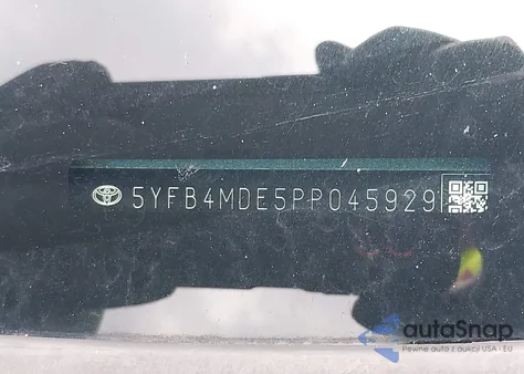 2023 Toyota Corolla Le from USA, damaged, VIN 5YFB4MDE5PP045929